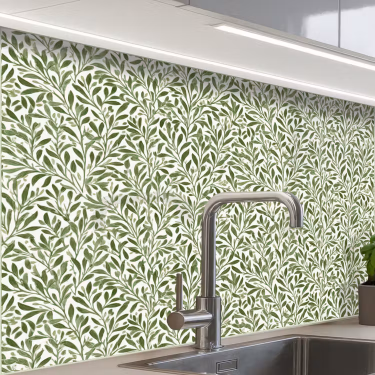 Revestimiento cocina - Botánico - Ramas - Verde — 1