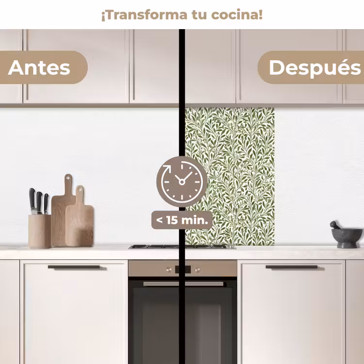 Revestimiento cocina - Botánico - Ramas - Verde — 2
