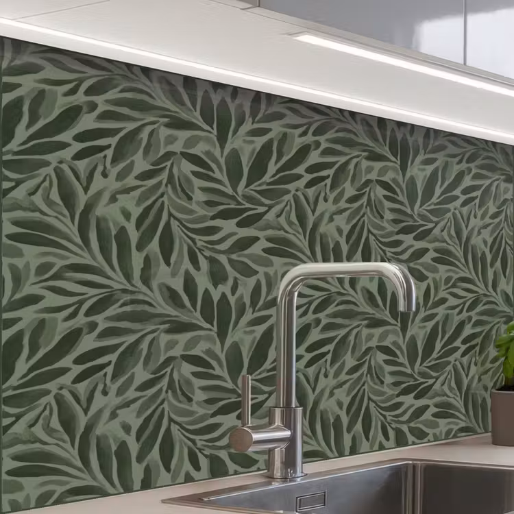 Revestimiento cocina - Hojas - Ecológico - Verde — 1