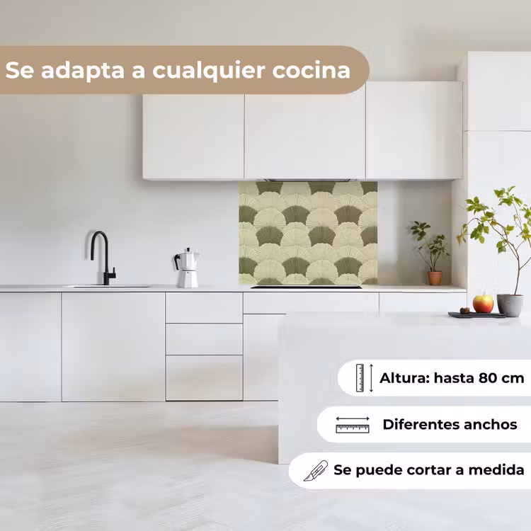 Revestimiento cocina - Hojas - Textura - Verde — 6