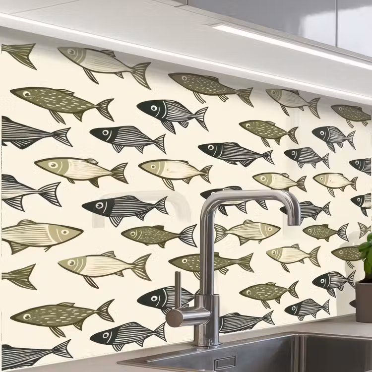 Revestimiento cocina - Piscis - Clásico - Verde — 1
