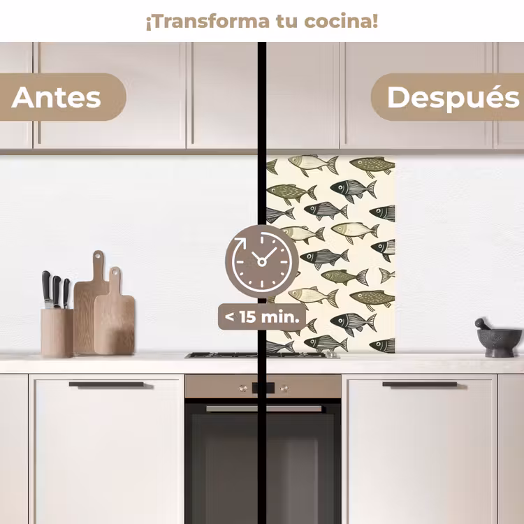 Revestimiento cocina - Piscis - Clásico - Verde — 2