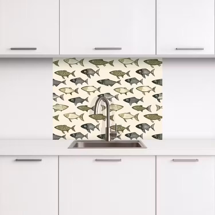Revestimiento cocina - Piscis - Clásico - Verde — 3
