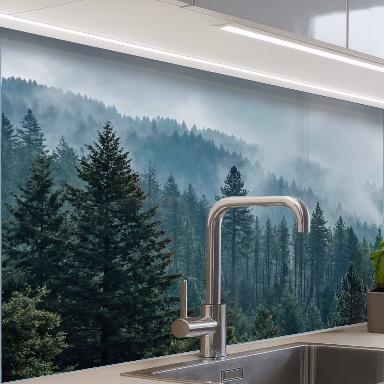 Revestimiento cocina - Naaldwoud - Bergen - Niebla — 1