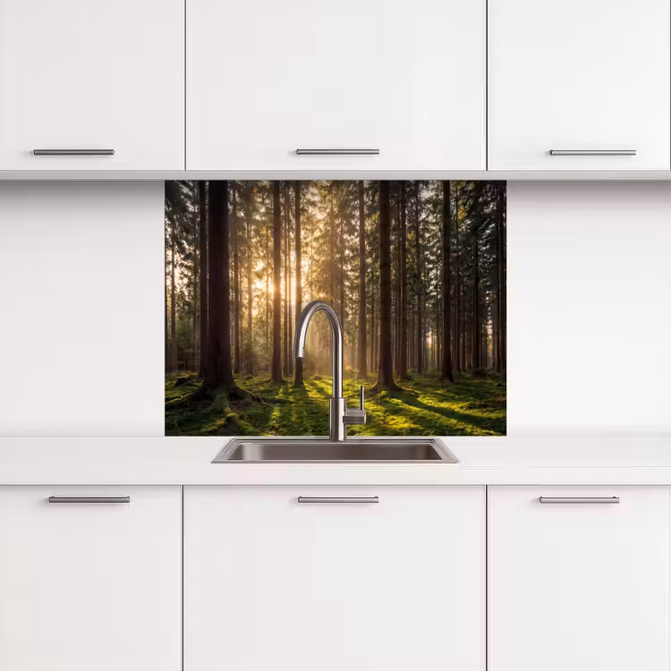 Revestimiento cocina - Bosque - Hierba - Luz solar — 3