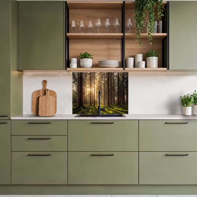 Revestimiento cocina - Bosque - Hierba - Luz solar — 7