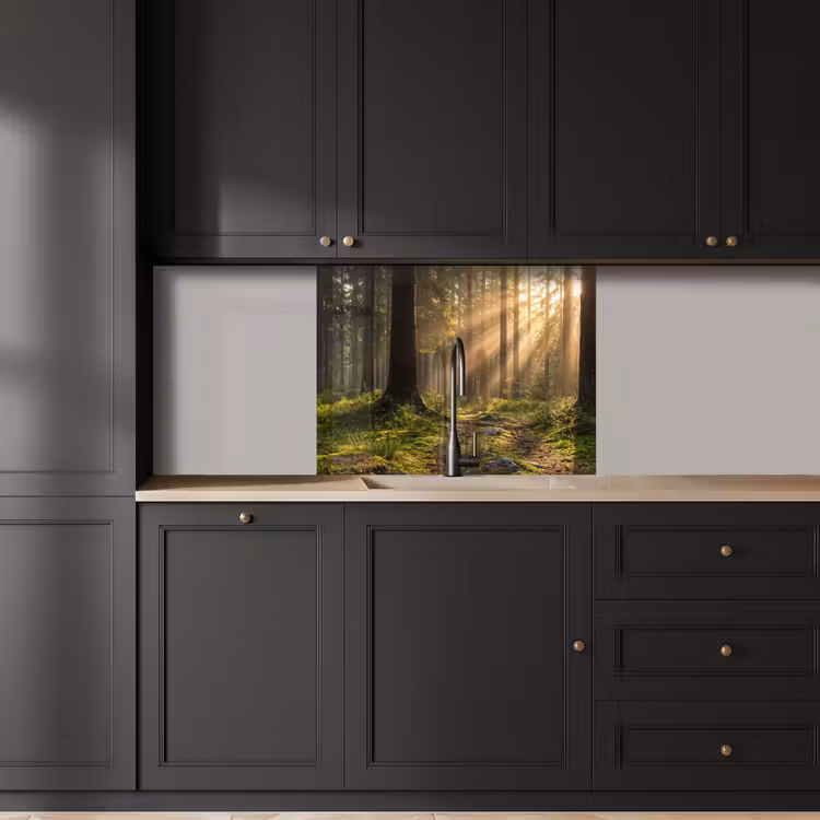 Revestimiento cocina - Bosque - Luz solar - Hierba — 5