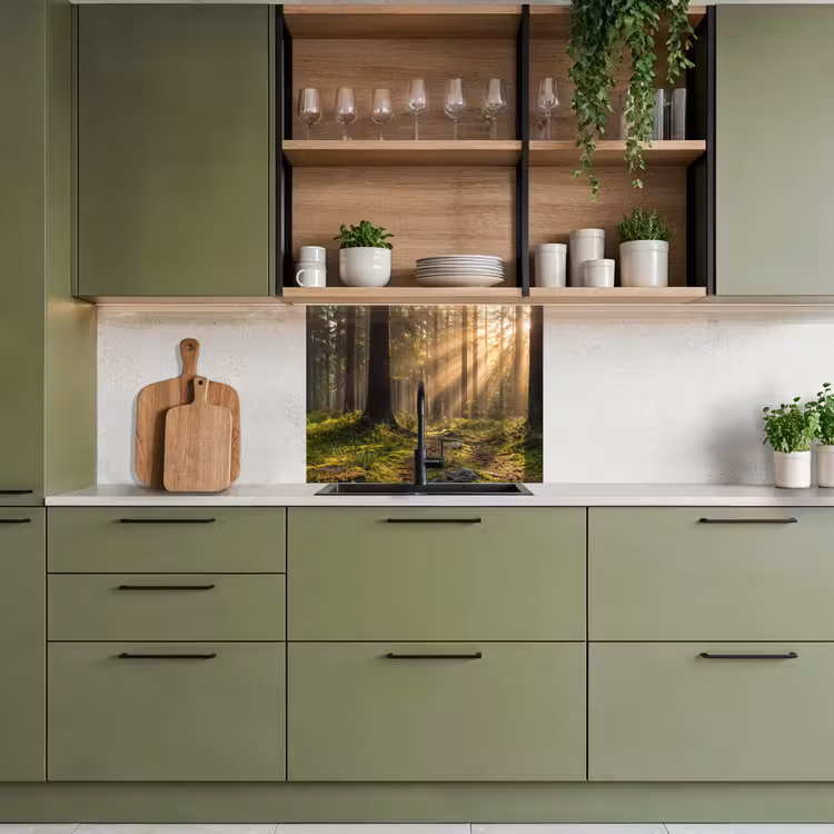 Revestimiento cocina - Bosque - Luz solar - Hierba — 7