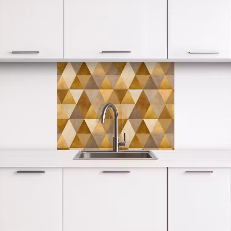 Revestimiento cocina - Geométrico - Triángulo - Oro — 3
