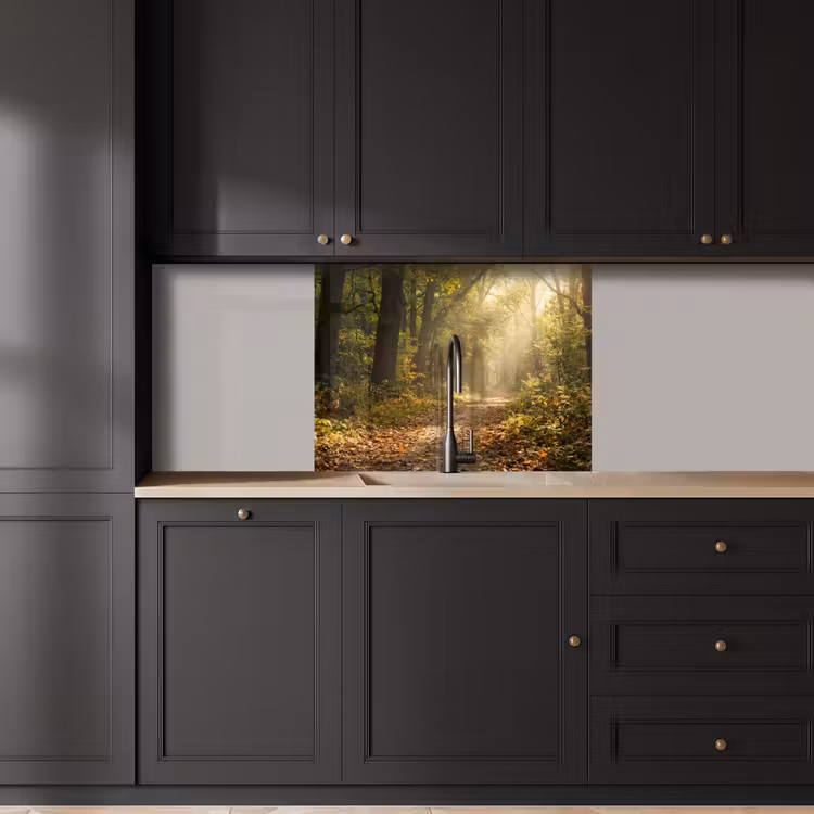 Revestimiento cocina - Luz solar - camino forestal - árboles — 5