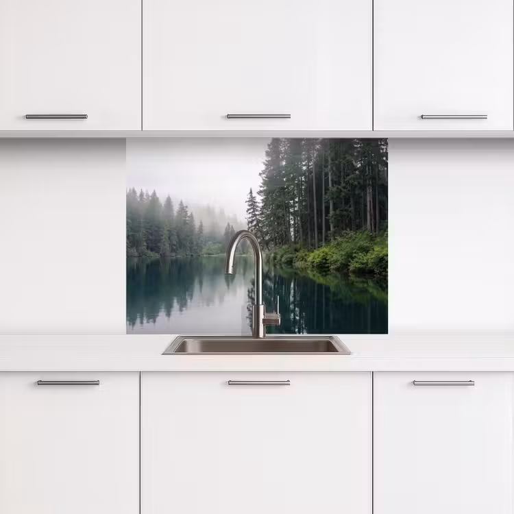 Revestimiento cocina - Montañas - Lago - Bosque — 3