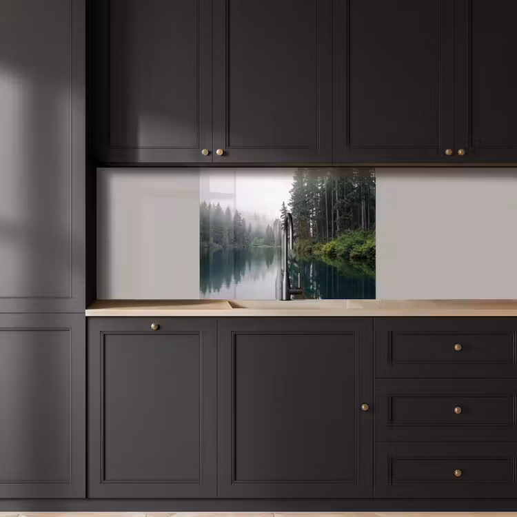 Revestimiento cocina - Montañas - Lago - Bosque — 5