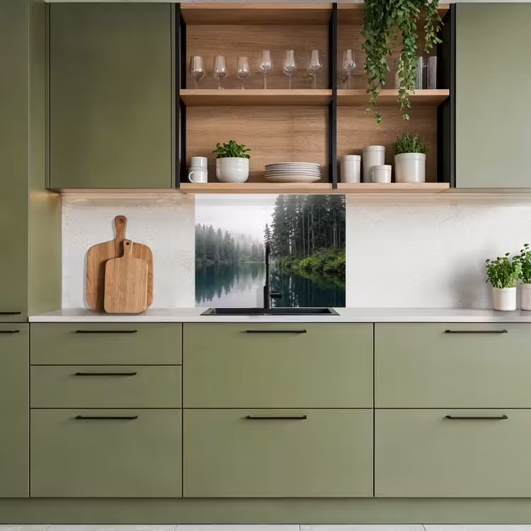 Revestimiento cocina - Montañas - Lago - Bosque — 7