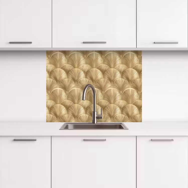 Revestimiento cocina - Patrón - Abanico - Oro — 3