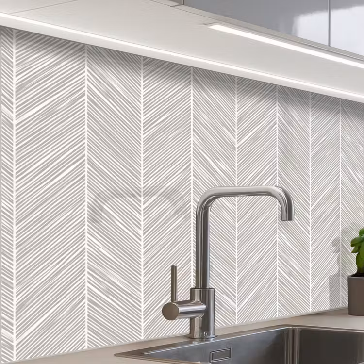 Revestimiento cocina - Classic - Espiga - Gris — 1