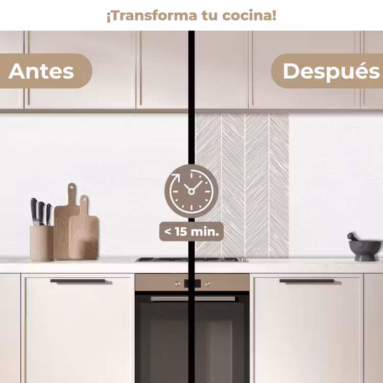 Revestimiento cocina - Classic - Espiga - Gris — 2