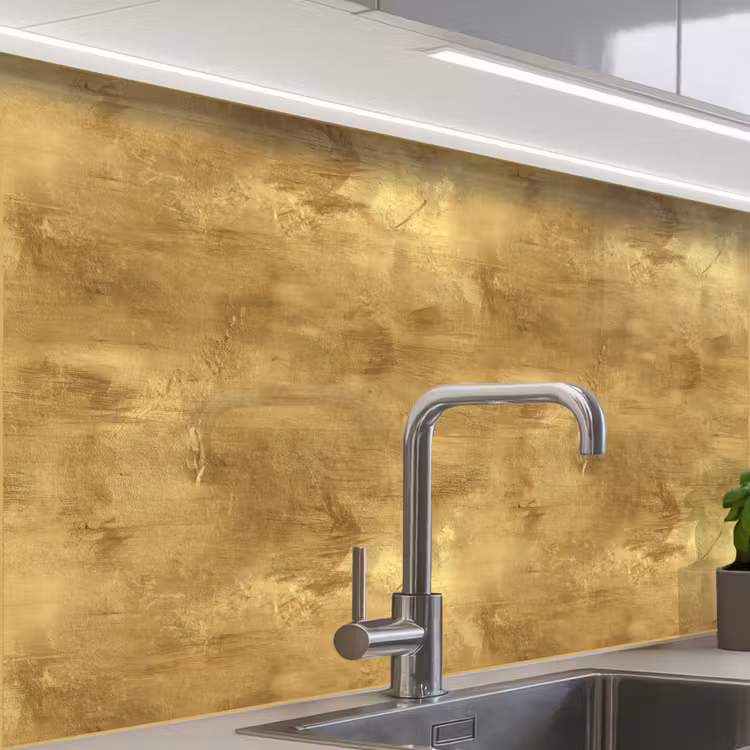 Revestimiento cocina - Industrial - Textura - Oro — 1