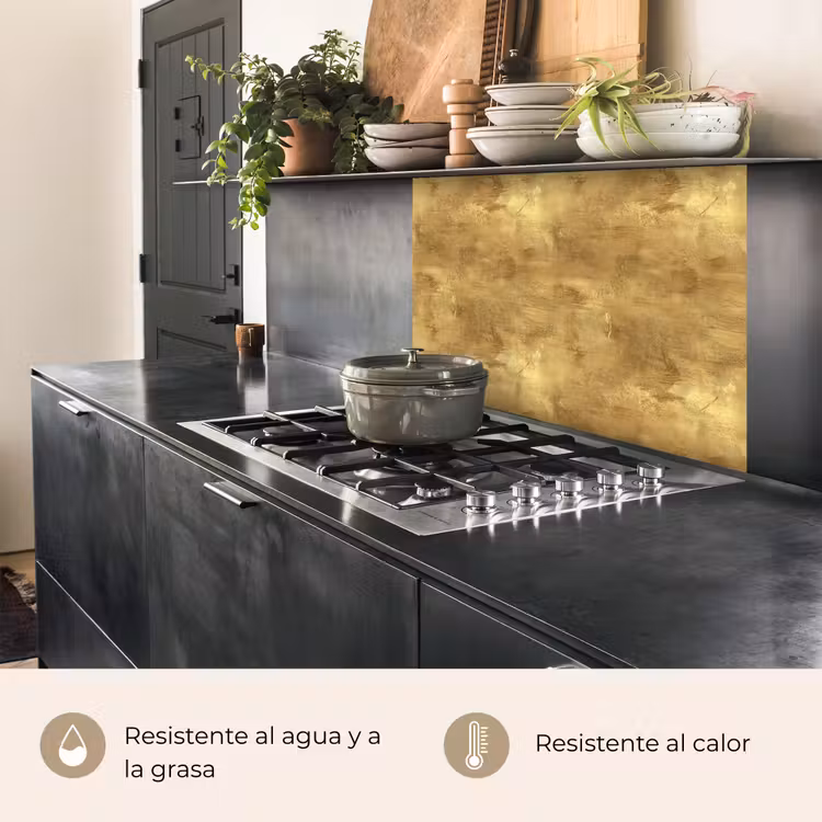 Revestimiento cocina - Industrial - Textura - Oro — 4