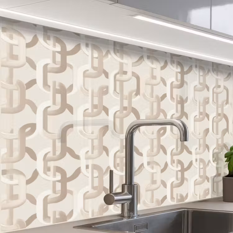 Revestimiento cocina - Motivo - Abstracto - Beige — 1