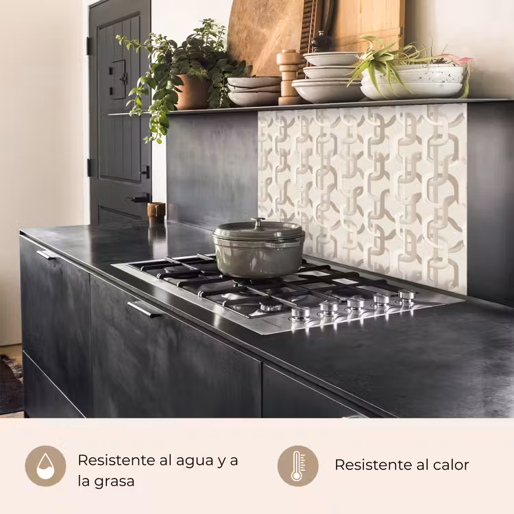 Revestimiento cocina - Motivo - Abstracto - Beige — 4