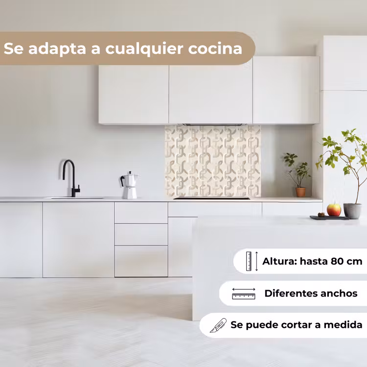 Revestimiento cocina - Motivo - Abstracto - Beige — 6
