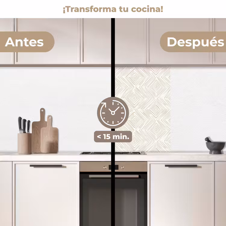 Revestimiento cocina - Abstracto - Diamantes - Beige — 2