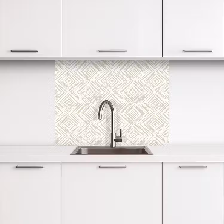 Revestimiento cocina - Abstracto - Diamantes - Beige — 3