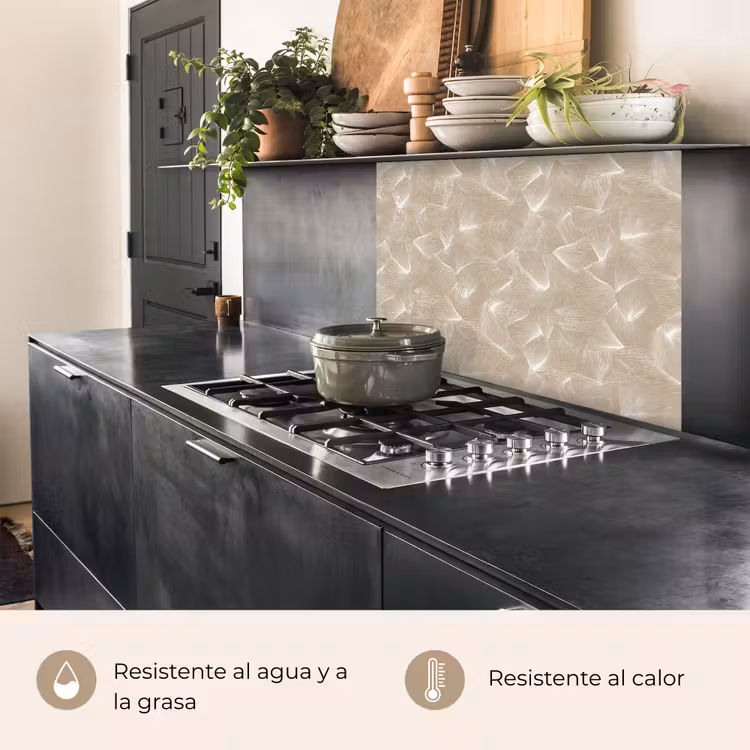 Revestimiento cocina - Orgánico - Textura - Beige — 4