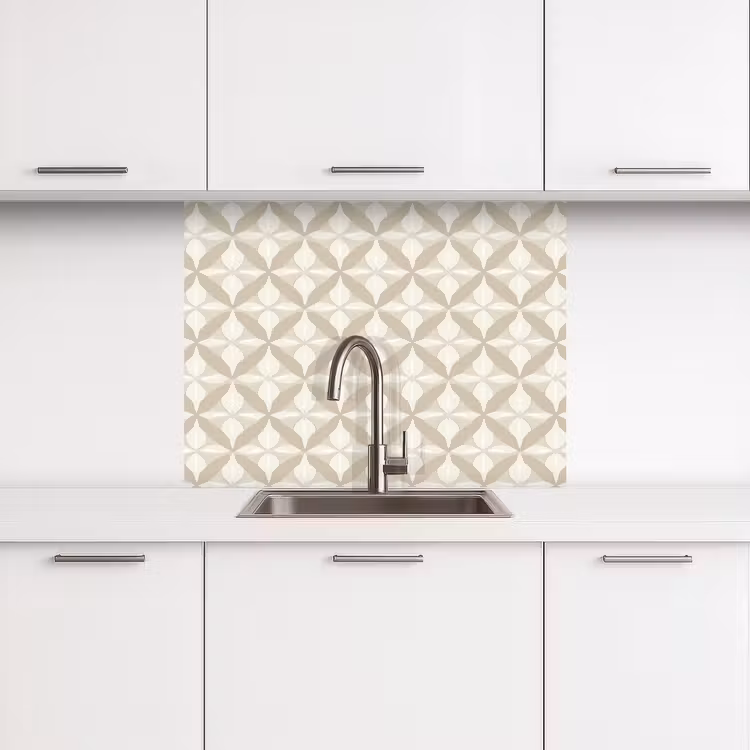 Revestimiento cocina - Patrón - Clásico - Beige — 3