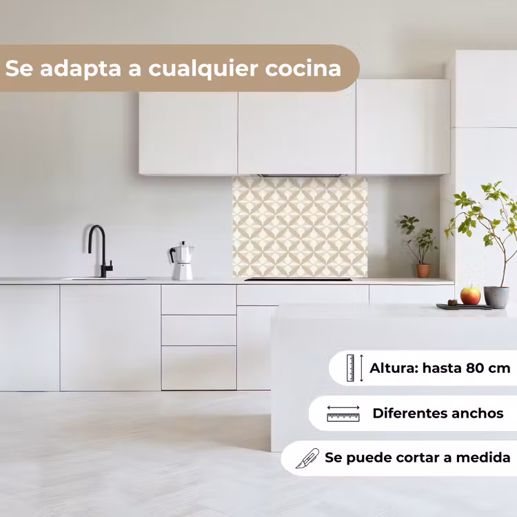 Revestimiento cocina - Patrón - Clásico - Beige — 6