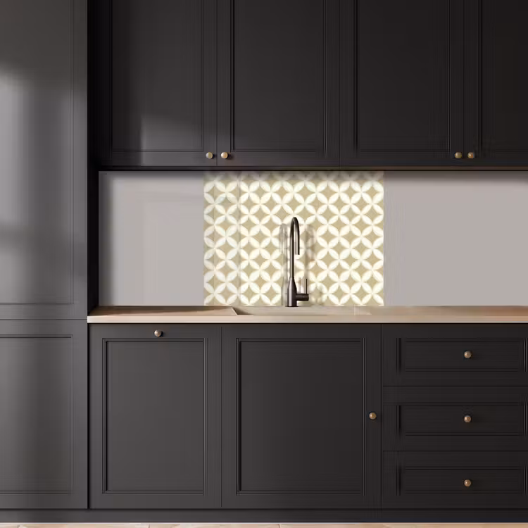 Revestimiento cocina - Simétrico - Motivo - Beige — 5