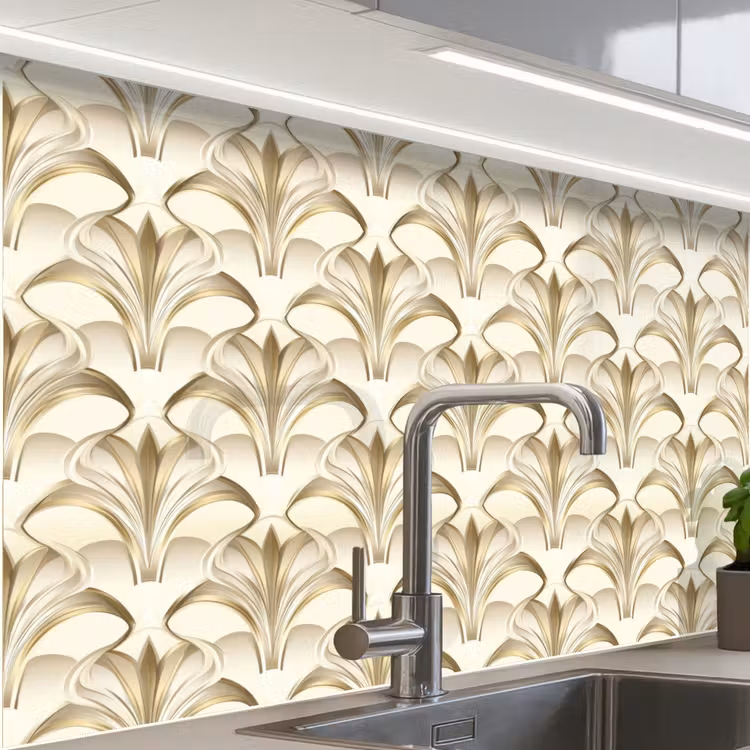 Revestimiento cocina - Adorno - Barroco - Oro — 1