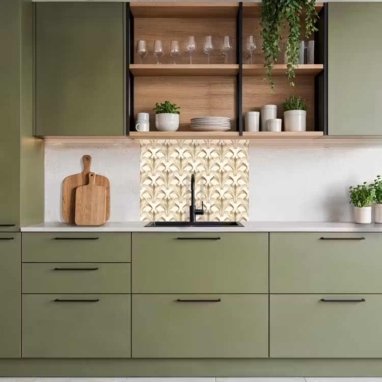 Revestimiento cocina - Adorno - Barroco - Oro — 7