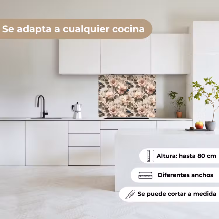 Revestimiento cocina - Clásico - Pájaros - Colorido — 6