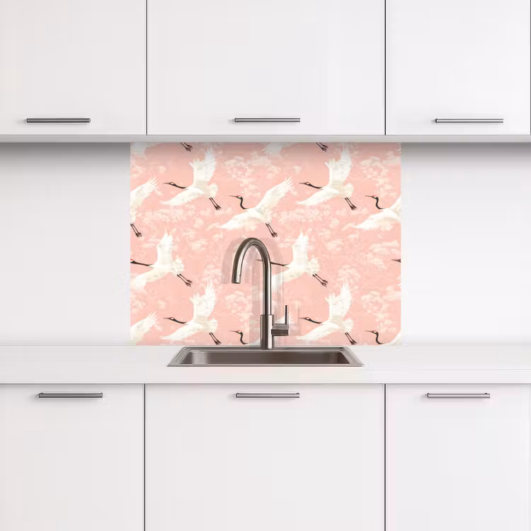 Revestimiento cocina - Grulla - Flor - Rosa — 3