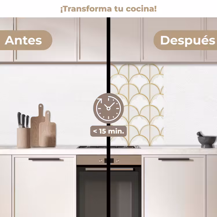 Revestimiento cocina - Mosaico - Arcos - Oro — 2