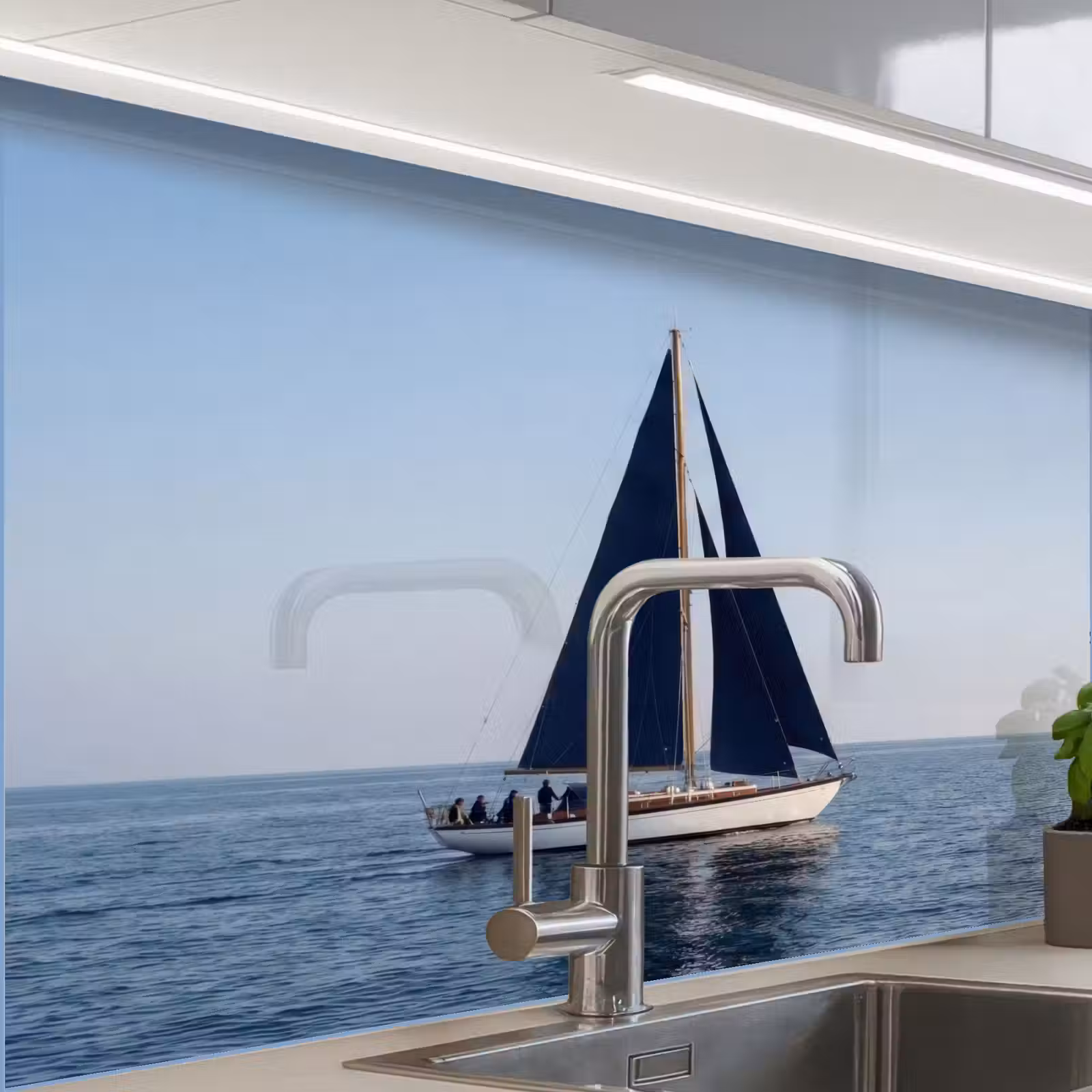 Revestimiento cocina - Velero - Mar - Azul — 1