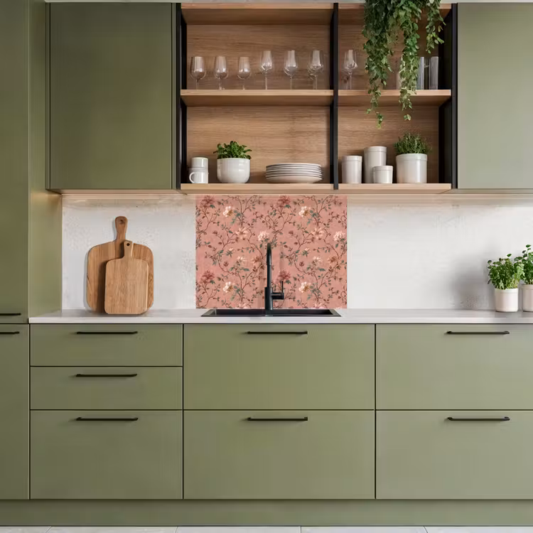 Revestimiento cocina - Botánico - Flores - Rosa — 7