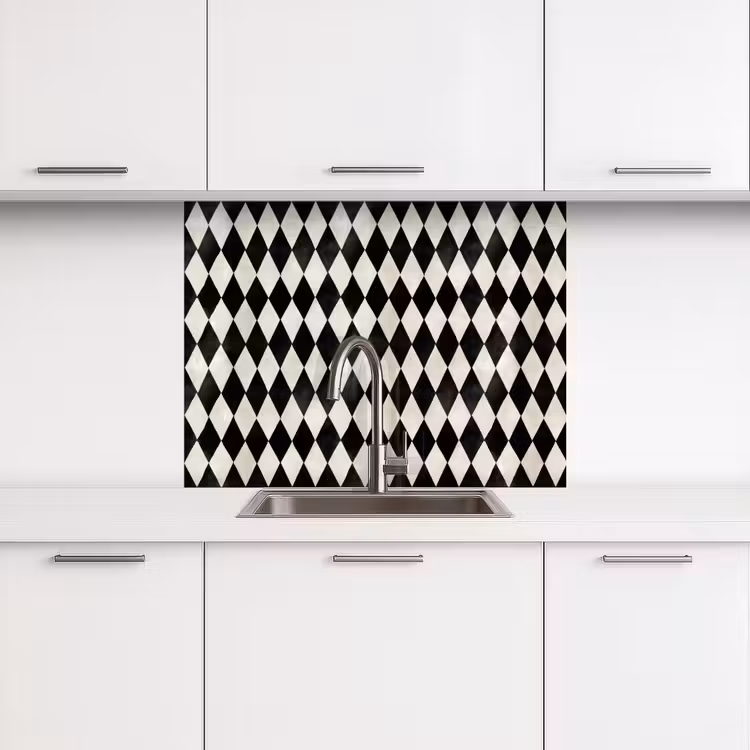 Revestimiento cocina - Clásico - Patrón - Negro — 3