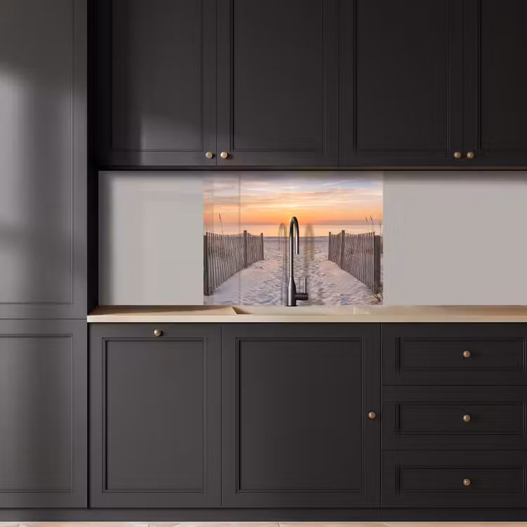 Revestimiento cocina - Puesta de sol - Playa - Arena — 5