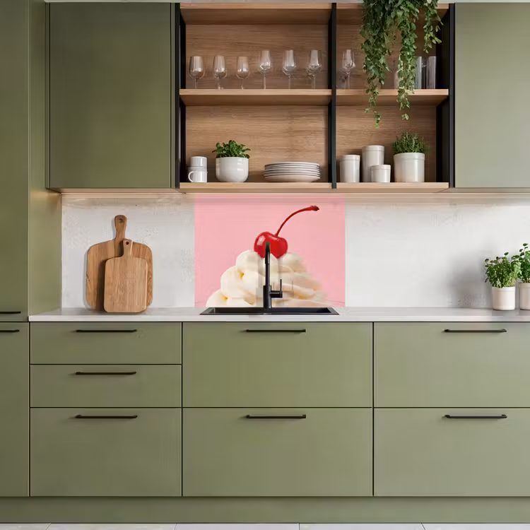 Revestimiento cocina - Cereza - Nata montada - Rosa — 7