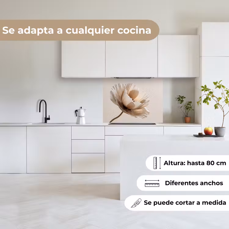 Revestimiento cocina - Flor - Beige - Crema — 6