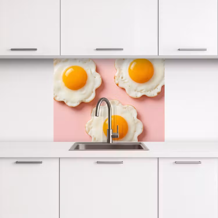 Revestimiento cocina - Huevos - Flor - Rosa — 3