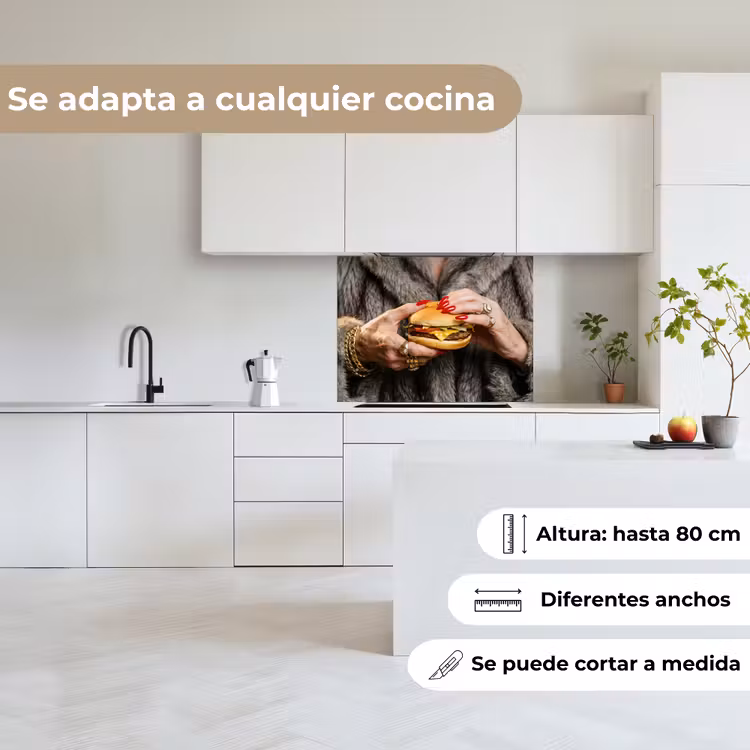 Revestimiento cocina - Mujer - Hamburguesa - Abrigo de piel — 6