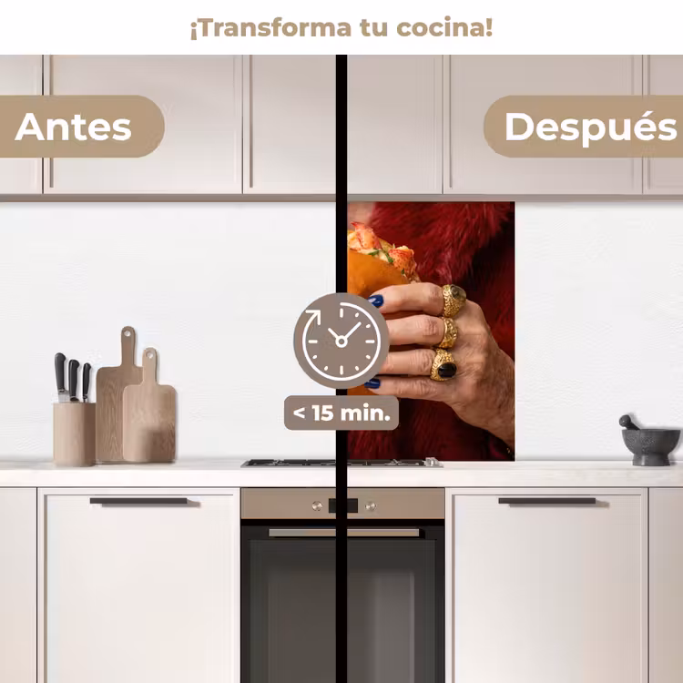 Revestimiento cocina - Roll - Abrigo de piel - Oro — 2