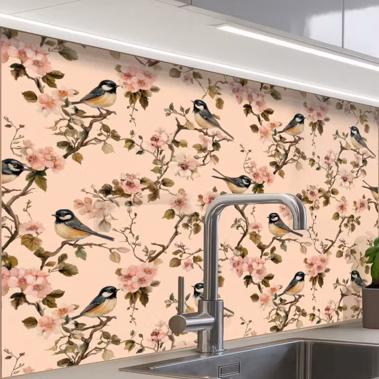 Revestimiento cocina - Blossom - Carbonero - Rosa — 1