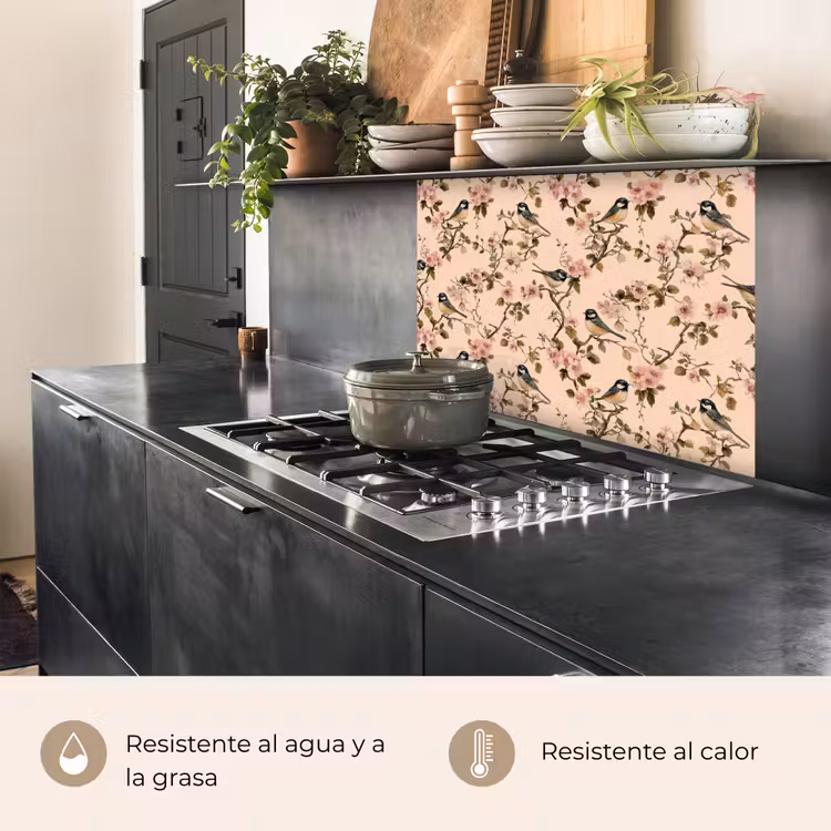 Revestimiento cocina - Blossom - Carbonero - Rosa — 4