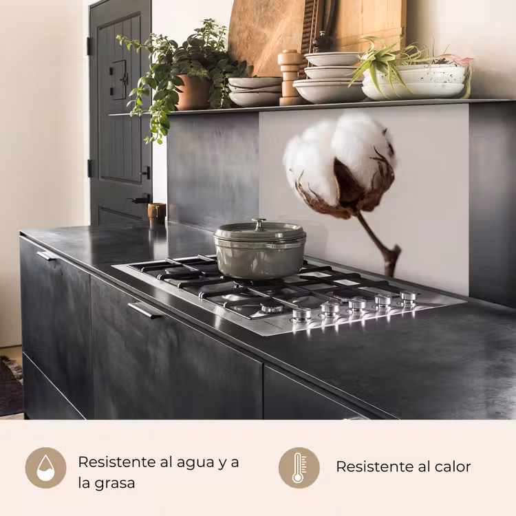 Revestimiento cocina - Bola de algodón - Minimalista - Blanco — 4