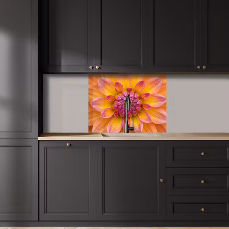 Revestimiento cocina - Dalia - Flor - Naranja — 5