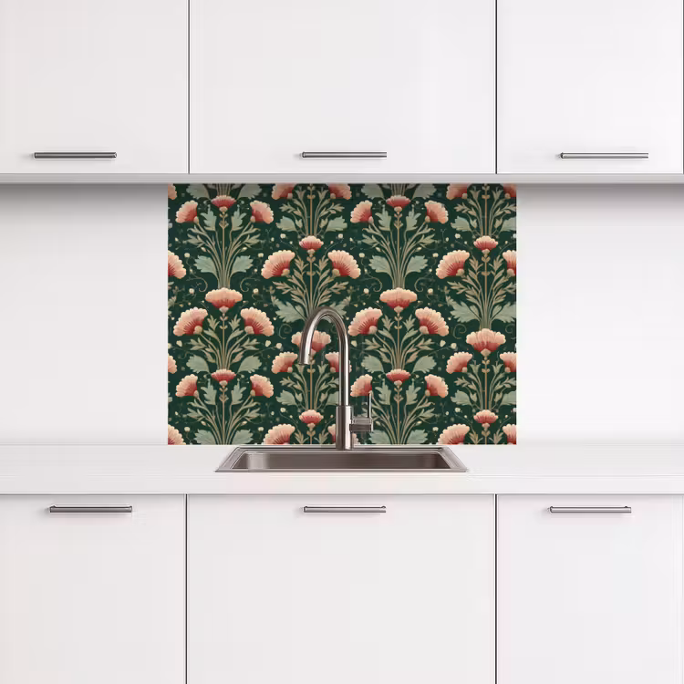 Revestimiento cocina - Patrón - Botánico - Colorido — 3